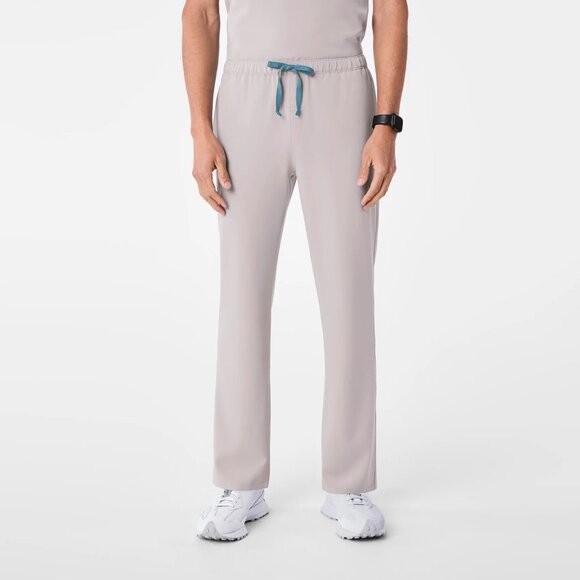 Figs Pisco Basic Scrub Pants in Slate Gray with Neon Yellow Drawstring 4XLR - Picture 1 of 11